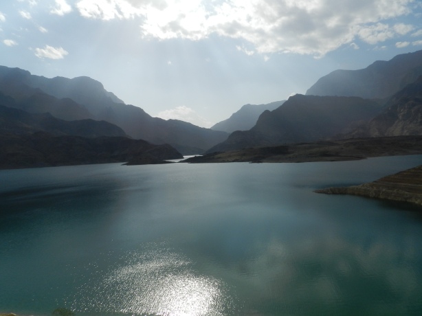 Wadi Dayqah Dam in Quriyat. An hour's drive from Muscat.
